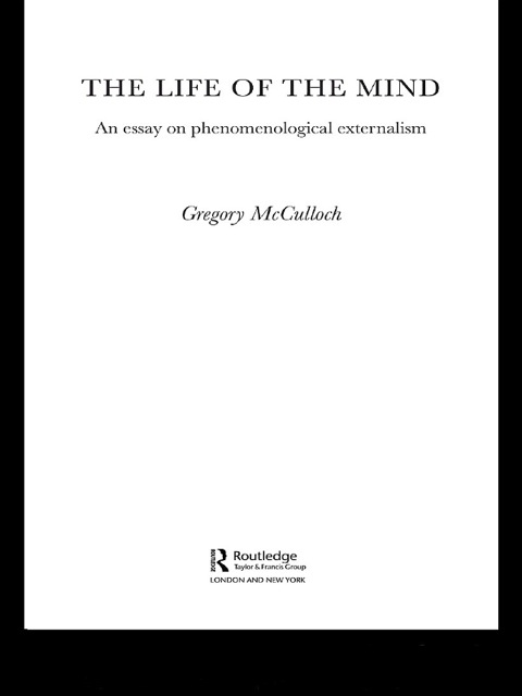 Cover image for book The Life of the Mind