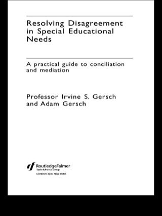 Resolving Disagreement in Special Educational Needs