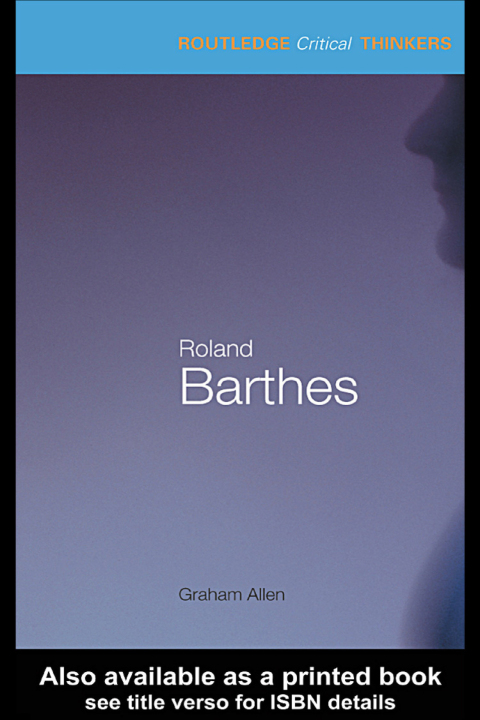 Cover image for book Roland Barthes
