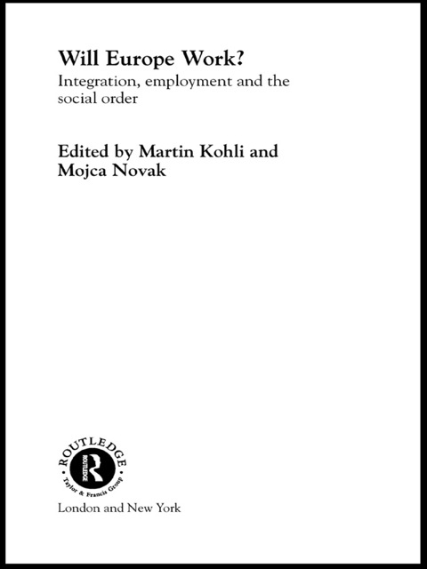 Cover image for book Will Europe Work?