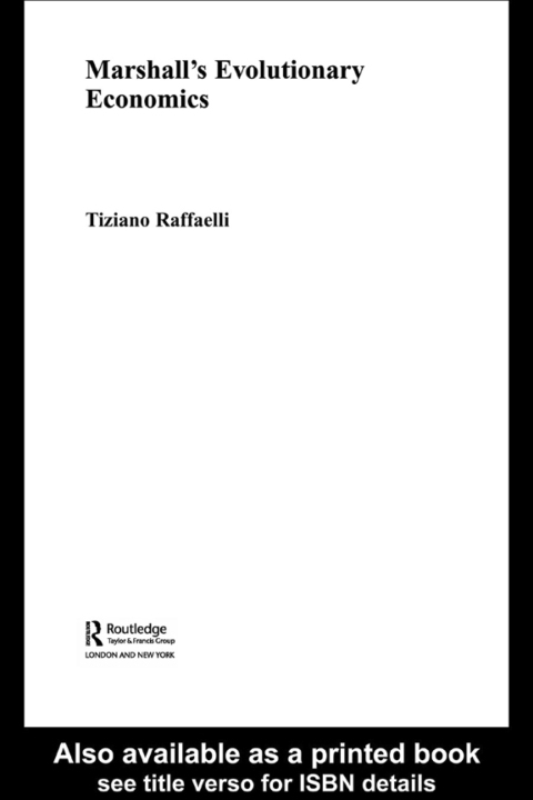 Cover image for book Marshall's Evolutionary Economics
