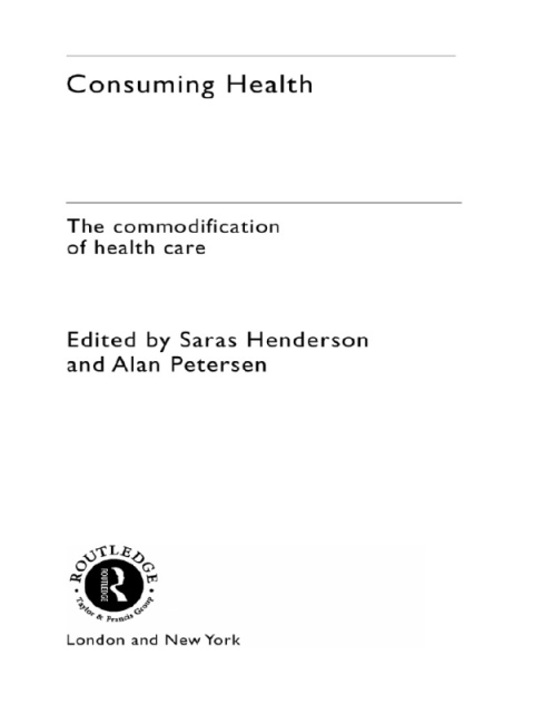 Cover image for book Consuming Health