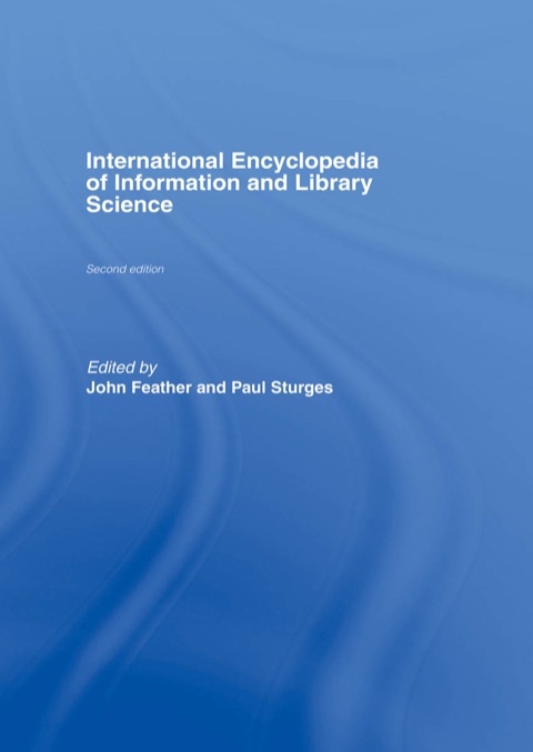 Cover image for book International Encyclopedia of Information and Library Science