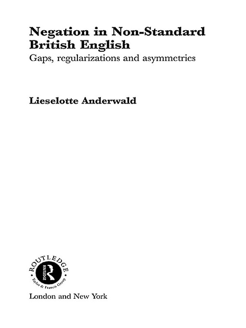Cover image for book Negation in Non-Standard British English