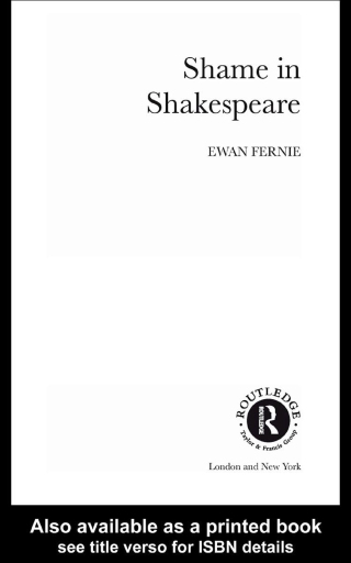 Shame in Shakespeare