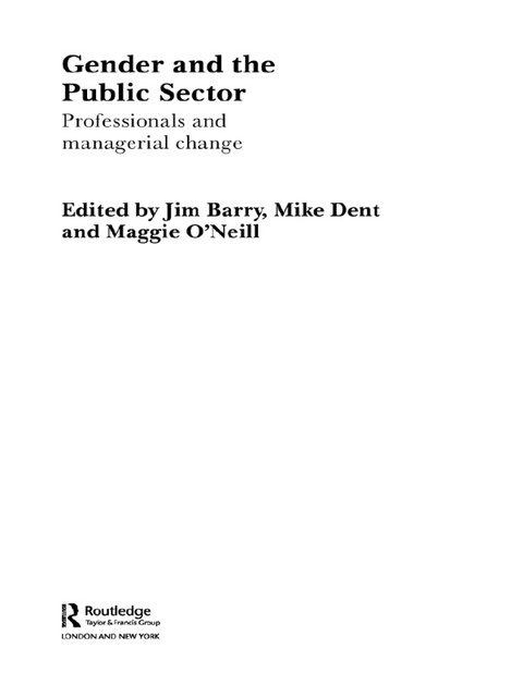 Gender and the Public Sector 
