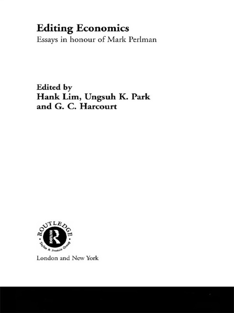 Cover image for book Editing Economics