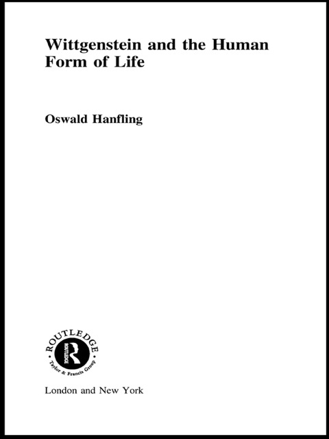 Cover image for book Wittgenstein and the Human Form of Life