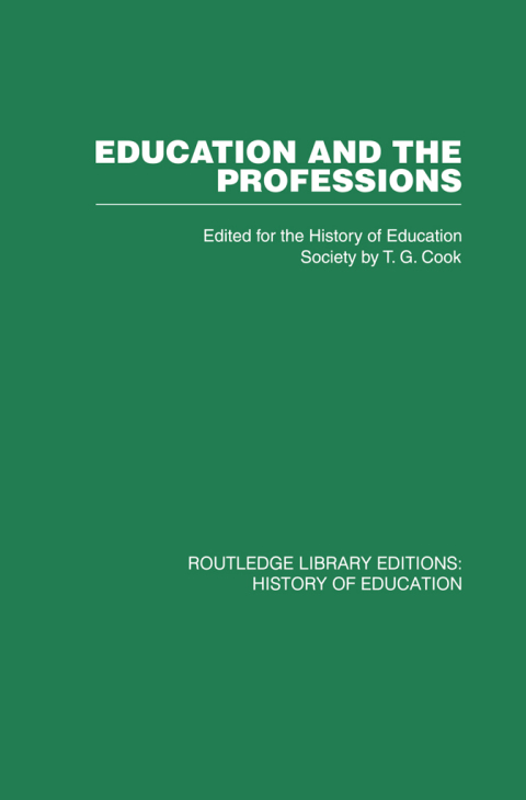 Cover image for book Education and the Professions