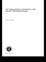 “The Evaluation Handbook for Health Professionals” (9781134536658)