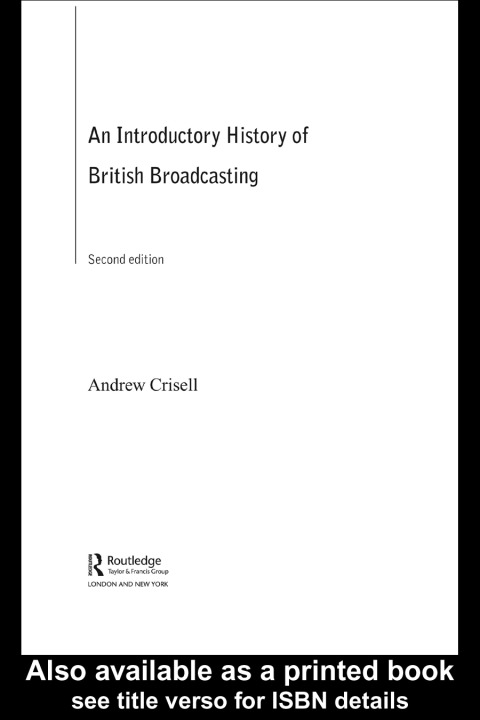 Cover image for book An Introductory History of British Broadcasting