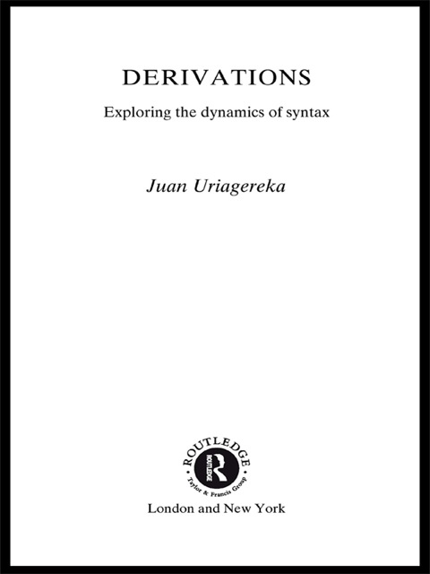 Cover image for book Derivations