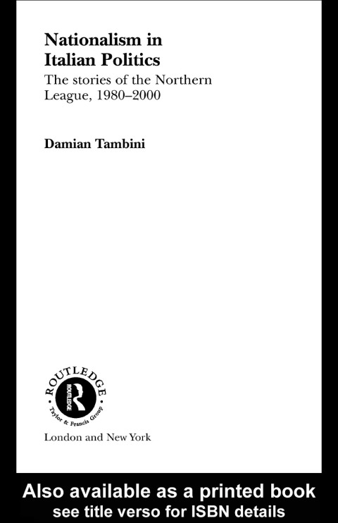 Cover image for book Nationalism in Italian Politics