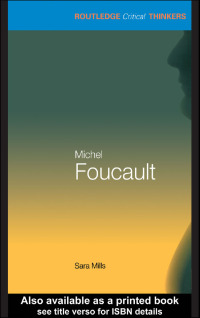 صورة الغلاف: Michel Foucault 1st edition 9780415245692