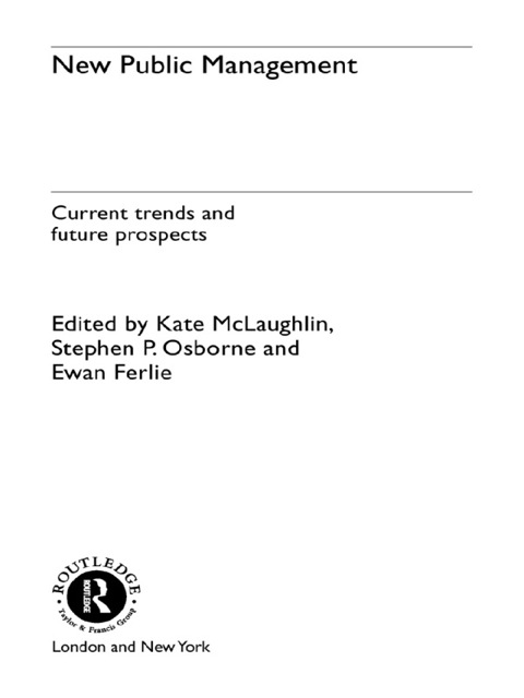 Cover image for book New Public Management