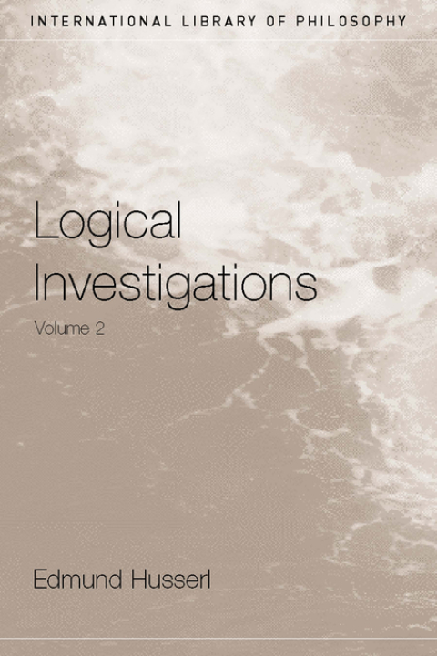 Cover image for book Logical Investigations Volume 2