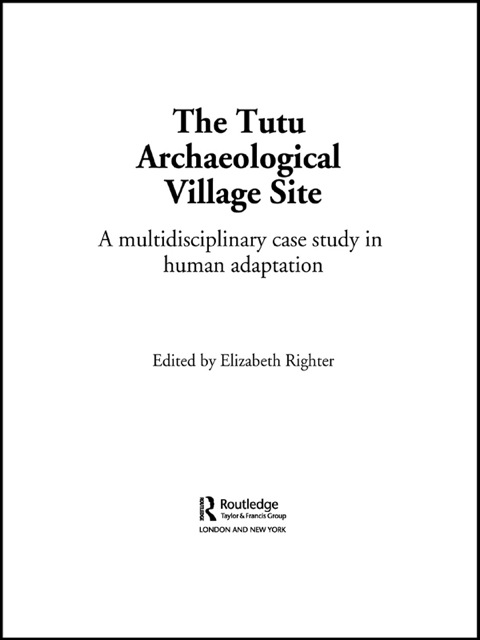Cover image for book The Tutu Archaeological Village Site