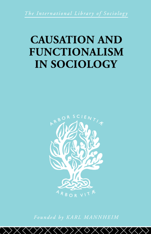 Cover image for book Causation and Functionalism in Sociology
