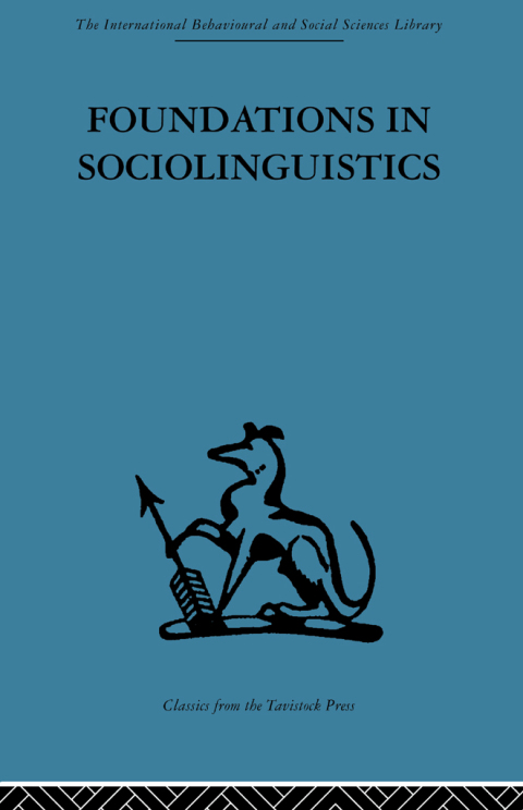 Cover image for book Foundations in Sociolinguistics