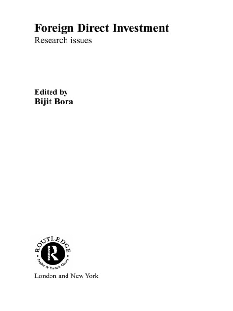 Cover image for book Foreign Direct Investment