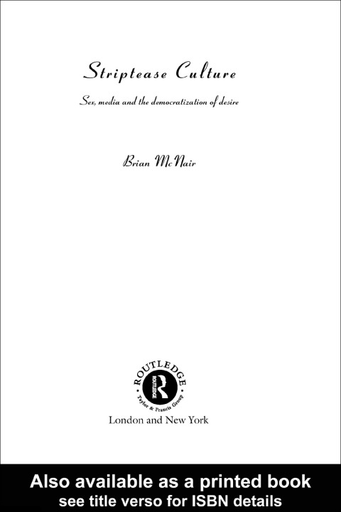 Cover image for book Striptease Culture
