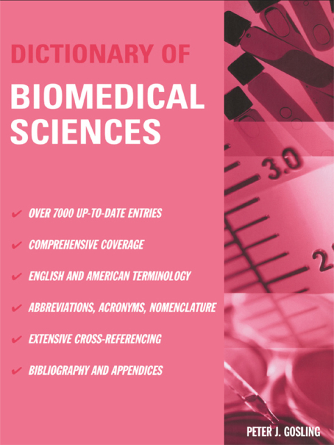Cover image for book Dictionary of Biomedical Science