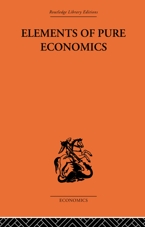 Cover image for book Elements of Pure Economics