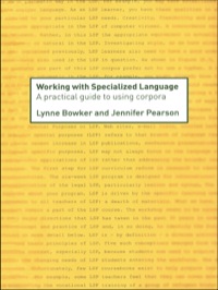 Cover image: Working with Specialized Language 1st edition 9780415236997