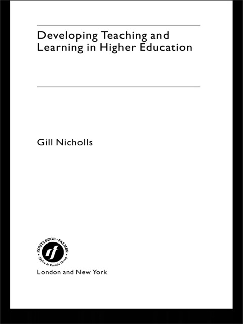 Cover image for book Developing Teaching and Learning in Higher Education