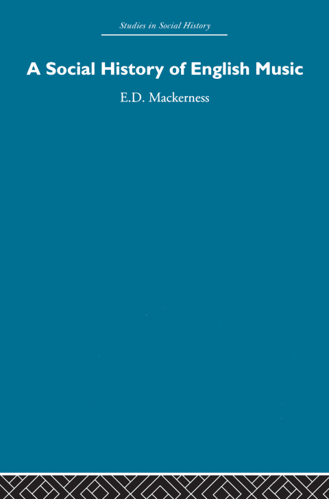 Cover image for book A Social History of English Music