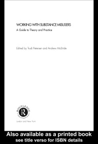 Cover image: Working with Substance Misusers 1st edition 9780415235679