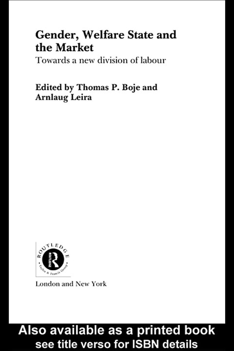 Cover image for book Gender, Welfare State and the Market