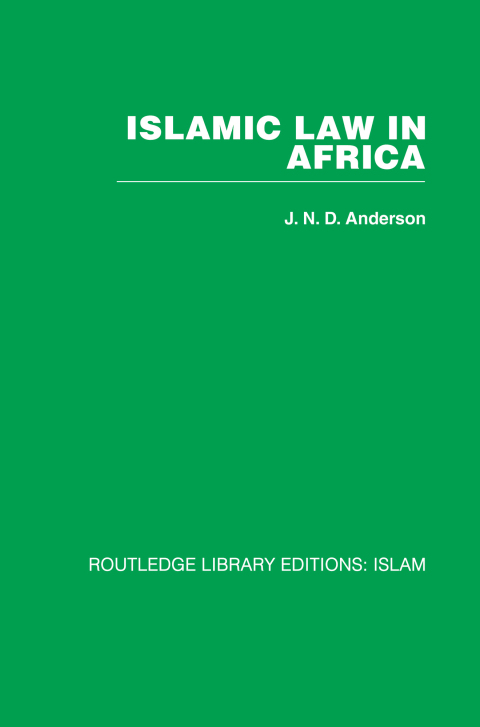 Cover image for book Islamic Law in Africa