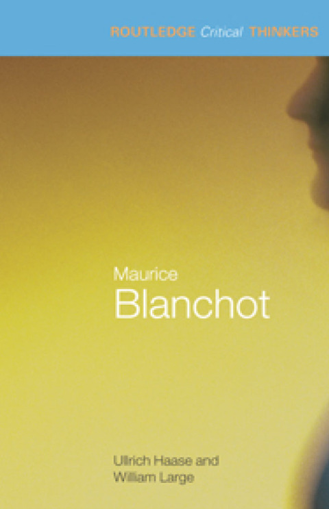 Cover image for book Maurice Blanchot