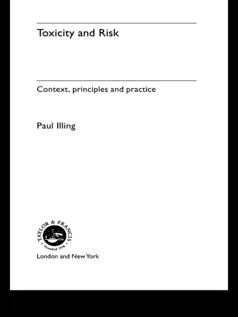 Cover image for book Toxicity and Risk