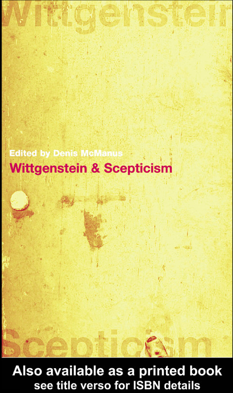 Cover image for book Wittgenstein and Scepticism