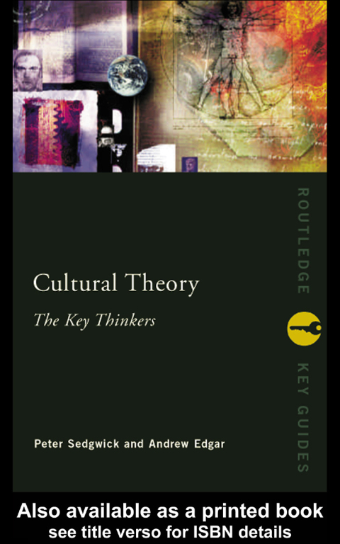 Cover image for book Cultural Theory: The Key Thinkers