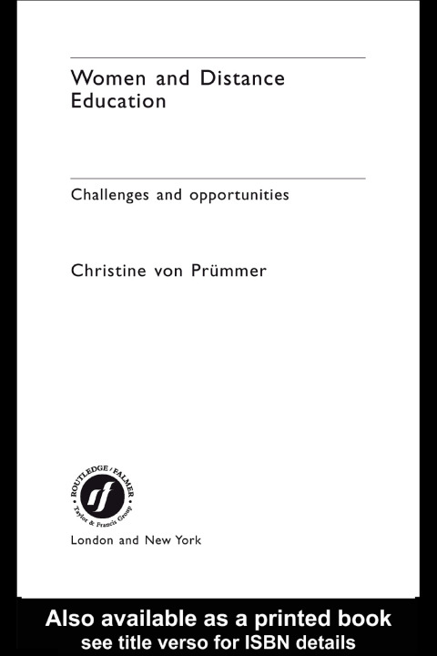 Cover image for book Women and Distance Education