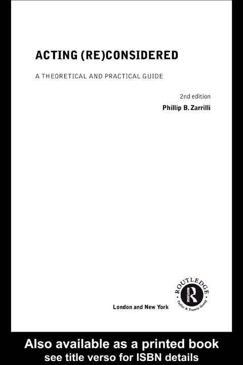 Cover image for book Acting (Re)Considered