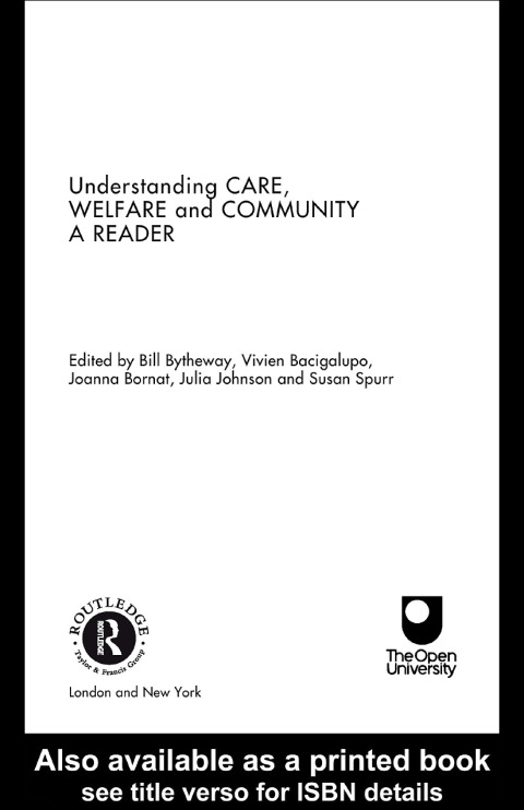 Understanding Care, Welfare and Community 