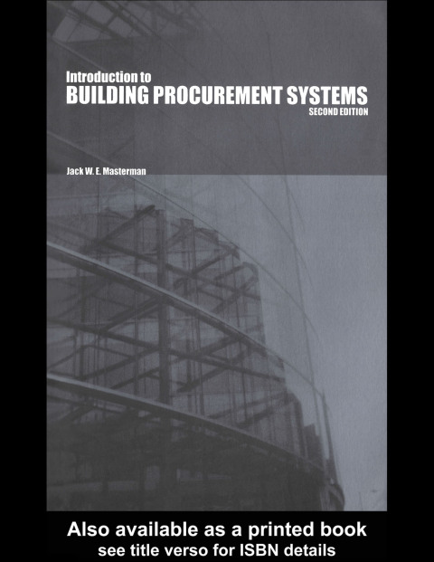 Cover image for book An Introduction to Building Procurement Systems