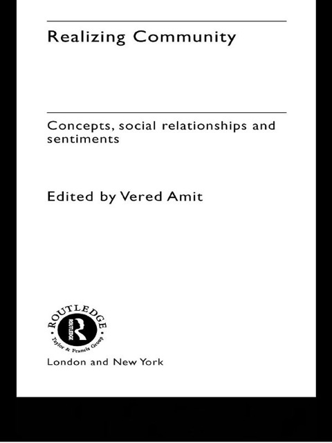 Cover image for book Realizing Community