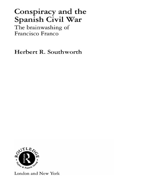 Cover image for book Conspiracy and the Spanish Civil War