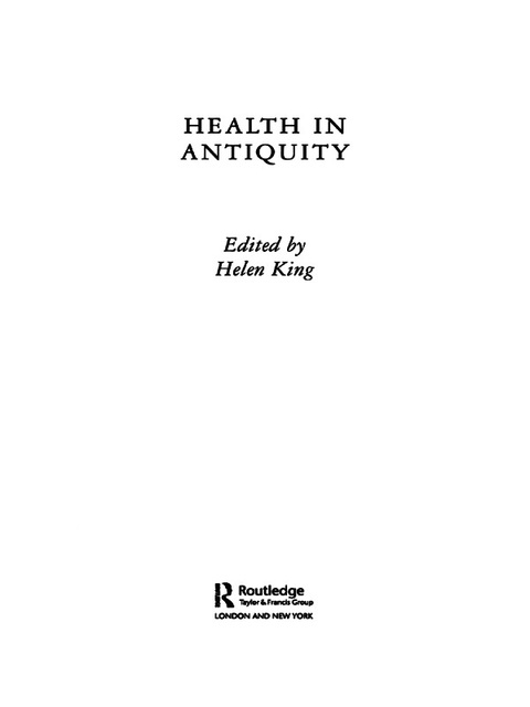 Cover image for book Health in Antiquity