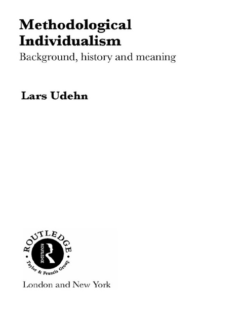 Cover image for book Methodological Individualism