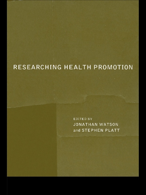 Cover image for book Researching Health Promotion