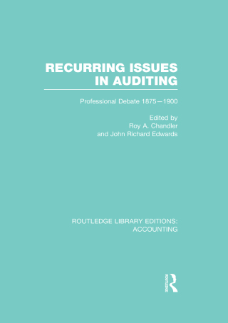 Recurring Issues in Auditing (RLE Accounting)