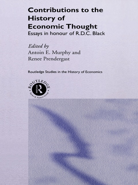 Cover image for book Contributions to the History of Economic Thought