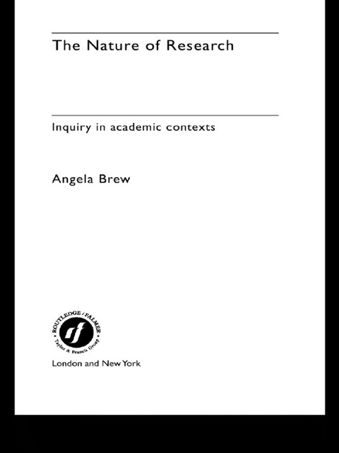 Cover image for book The Nature of Research