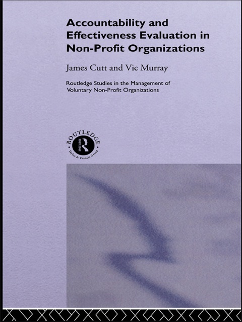 Cover image for book Accountability and Effectiveness Evaluation in Nonprofit Organizations